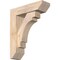 Ekena Millwork Merced Slat Smooth Bracket w/ Offset Brace, Douglas Fir, 5 1/2"W x 18"D x 22"H BKT0604X18X22MRC06SDF - alternate 1